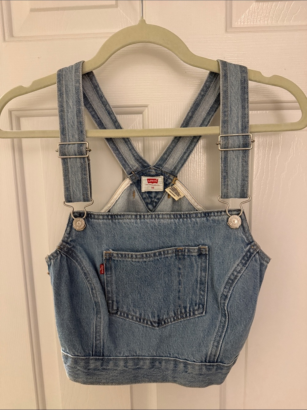 Levi's Light Wash Denim Bib